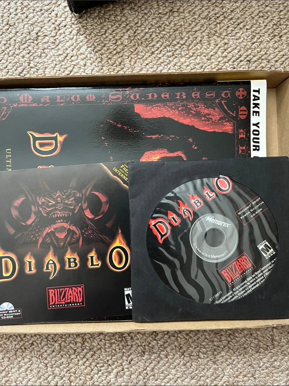 Blizzard Diablo Battle Chest PC Game Box - Black & Red